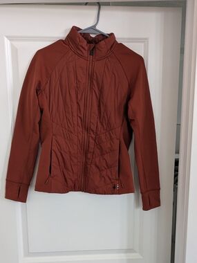 Smartwool Women's Brick Red Hybrid Bomber Jacket